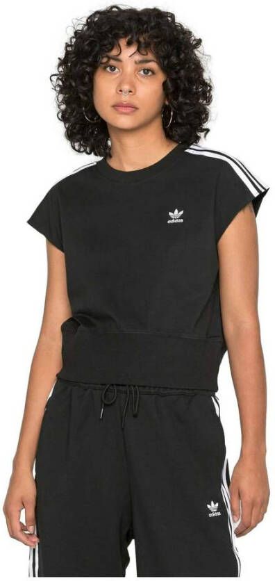 Adidas T-shirts Zwart Dames