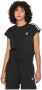 Adidas Originals Stijlvolle T-shirt met tailleband Black Dames - Thumbnail 8