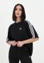 Adidas Originals Sportief Zwart T-shirt met Logo Borduursel en 3-Strepen Black Dames - Thumbnail 9