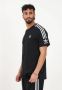 Adidas Sportieve Zwarte T-shirt met 3-Stripes Zwart Heren - Thumbnail 7