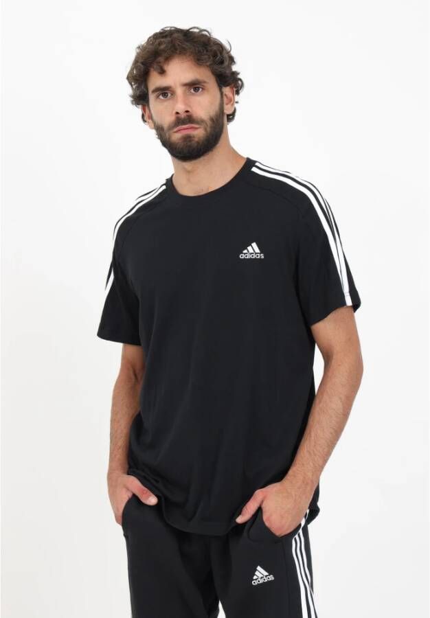 Adidas Zwart Performance T-shirt voor heren Zwart Heren