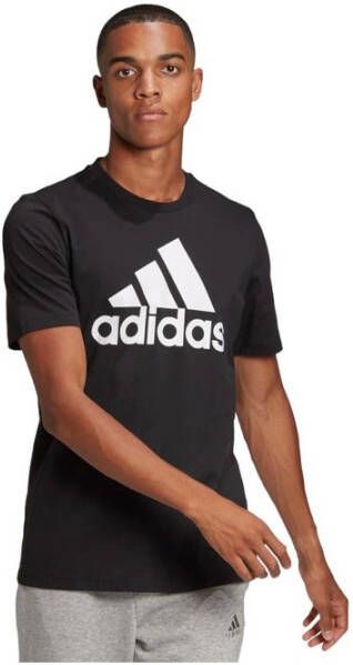 Adidas T-Shirts Zwart Heren