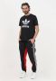 Adidas Fleece Track Pant Zwart Rood Black Heren - Thumbnail 4