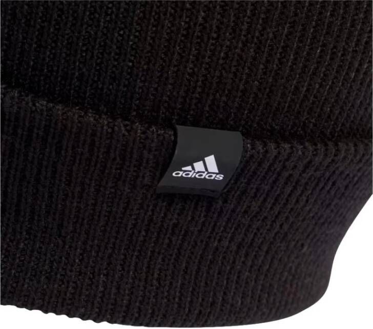 Adidas Unisex 2-Kleurig Logo Beanie Zwart Unisex