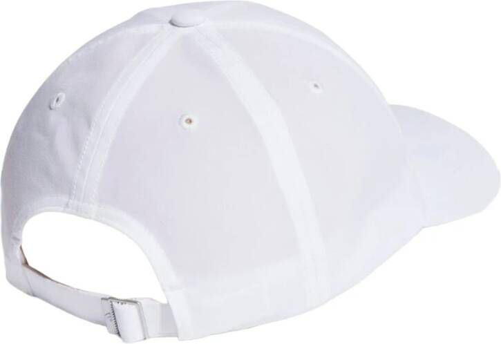 Adidas Witte Visor Hoed Essentials Aeroready Six-Pan Unisex Wit Unisex