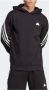 Adidas Zwarte Future Icons 3-Stripes Hoodie Zwart Heren - Thumbnail 4