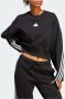 Adidas Zwarte Future Icons 3-Stripes Sweater Zwart Dames - Thumbnail 6
