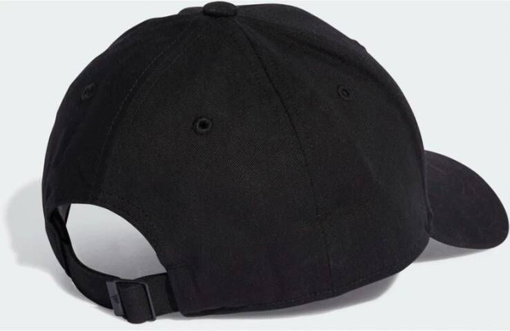 Adidas Zwarte Katoenen Twill Baseballpet Zwart Unisex