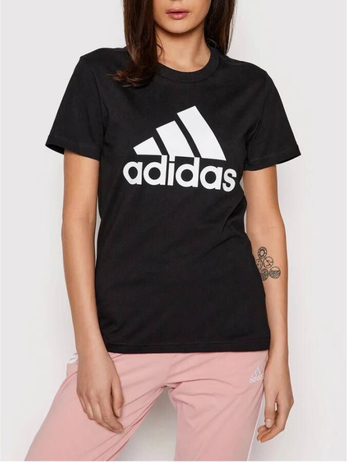 Adidas Zwarte T-shirts en Polos met Loungewear Zwart Dames