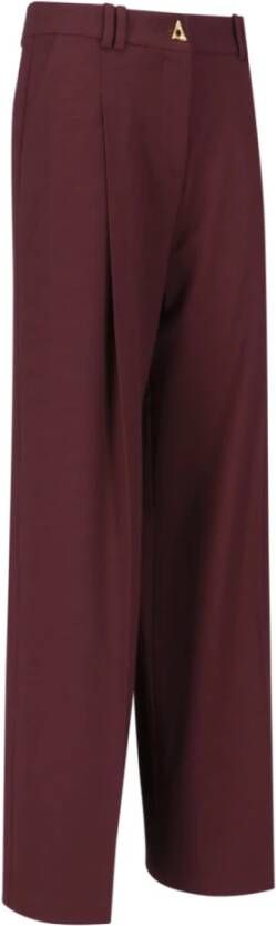 Aeron Leather Trousers Rood Dames