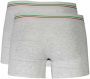 Aeronautica militare Grijze Katoenen Boxershorts Bi-Pack Gray Heren - Thumbnail 2