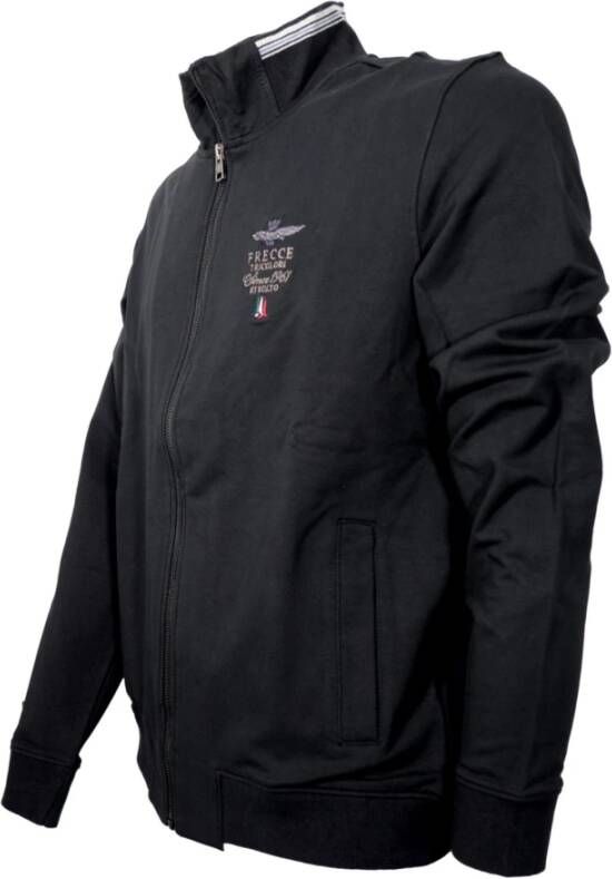 aeronautica militare Heren Frecce Tricolori Sweater Zwart Heren