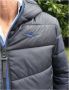 Aeronautica militare Omkeerbare gewatteerde jas met capuchon Blue Heren - Thumbnail 6