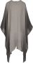Agnona Poncho-Stijl Cape met Franje Details Brown Dames - Thumbnail 2