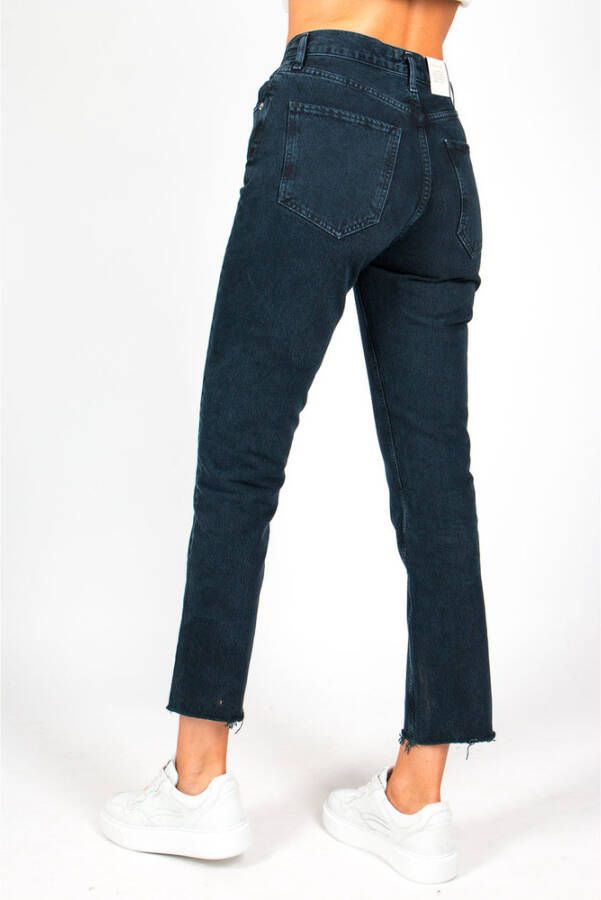 Agolde A105G-813 Remy Hi Rechte jeans voorzichtigheid Blauw Dames