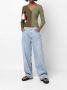 Agolde Nonchalante Wide-Leg Stonewashed Denim Jeans Blue Dames - Thumbnail 1