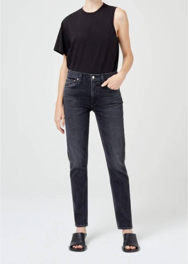 Agolde Slim-fit Jeans Zwart Dames