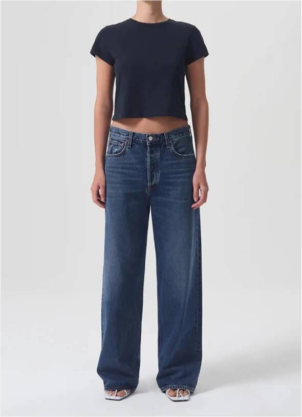 Agolde Wide Jeans Blauw Dames