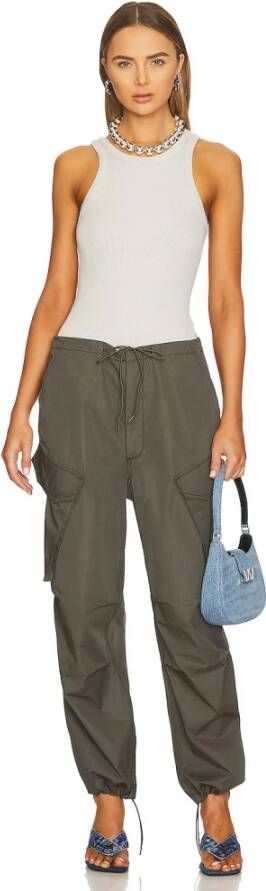 Agolde Wide Trousers Grijs Dames
