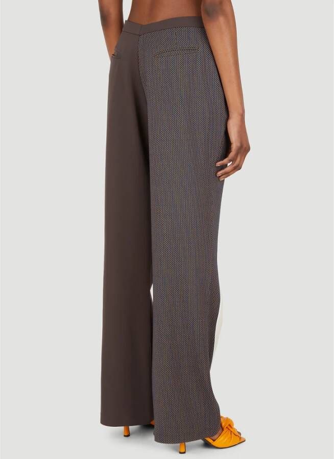 Ahluwalia Expressieve Tailored Broek Brown Dames