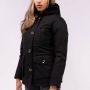 Airforce Gewatteerde Winterparka met 4 Zakken Zwart Dames - Thumbnail 3