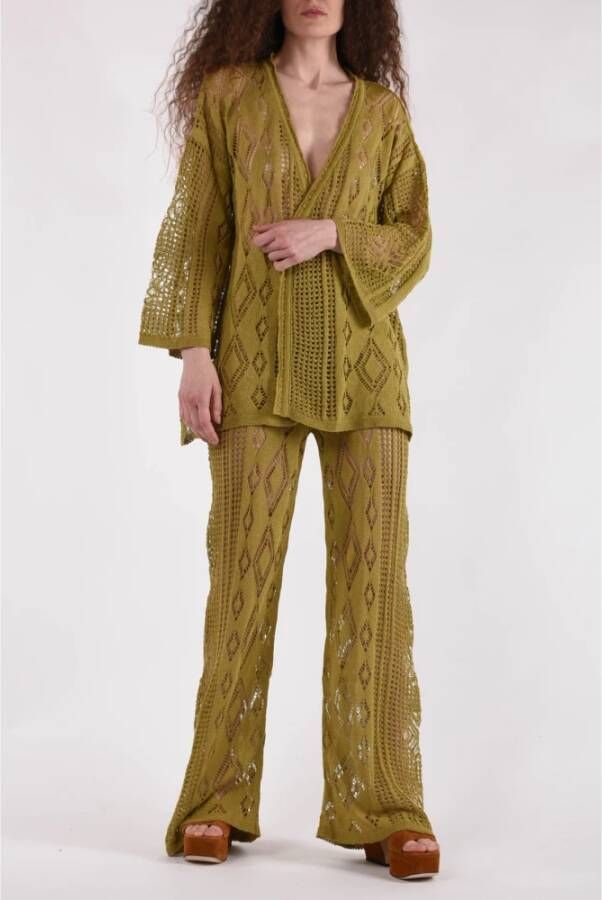 Akep Slim-fit Trousers Groen Dames