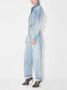 Alaïa Aansluitende Denim Jas met Stoned Wash Blue - Thumbnail 1
