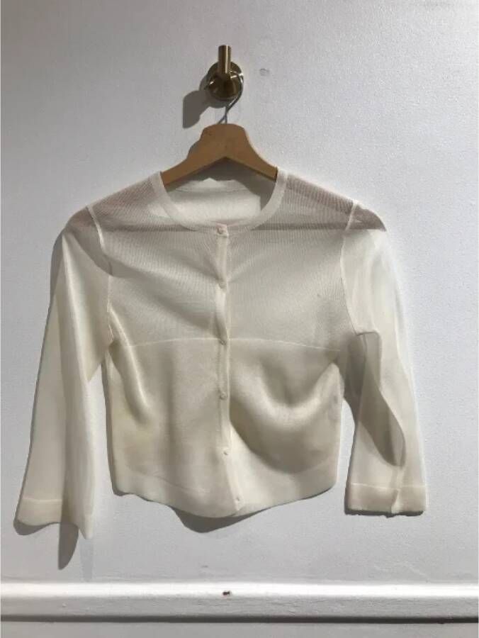 Alaïa Pre-owned Silk tops Beige Dames