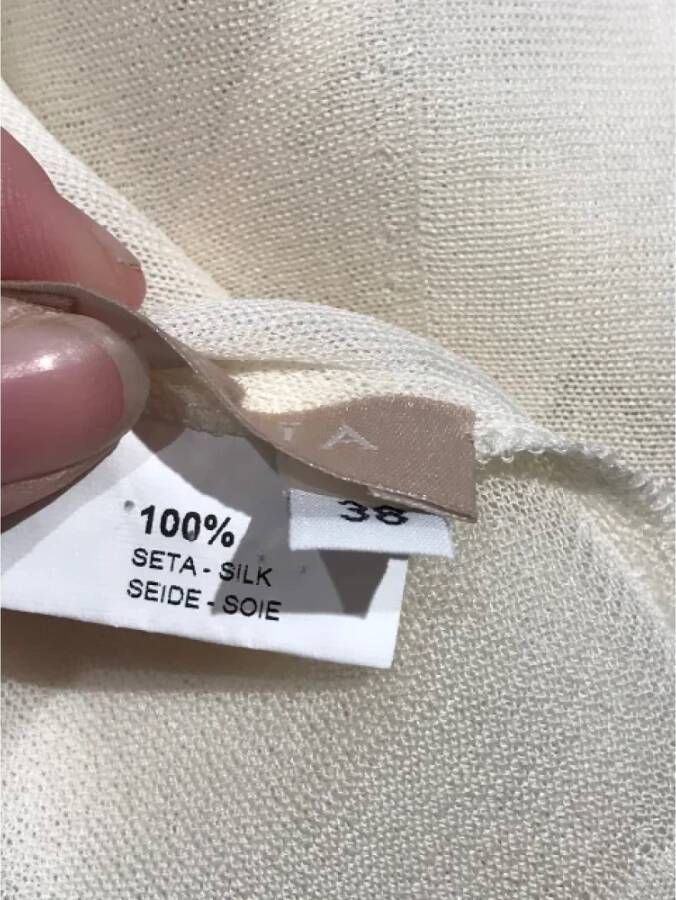 Alaïa Pre-owned Silk tops Beige Dames