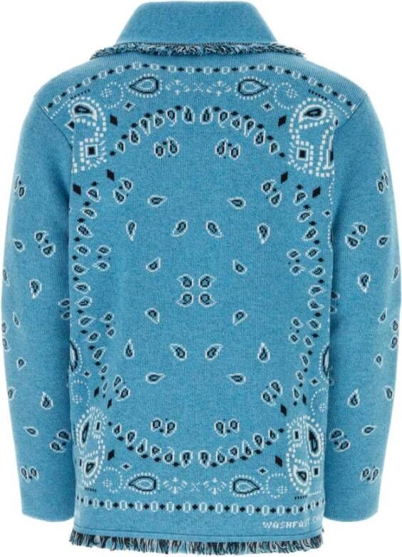 Alanui Geborduurde Cashmere Bandana Cardigan Meerkleurig Heren