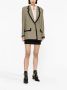 Alessandra Rich Oversized Sequin Tweed Jas Beige Dames - Thumbnail 2