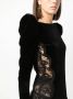 Alessandra Rich Zwarte jurk voor dames Aw23 Zwart Dames - Thumbnail 2
