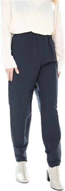 Alessia Santi Rechte broek Blauw Dames