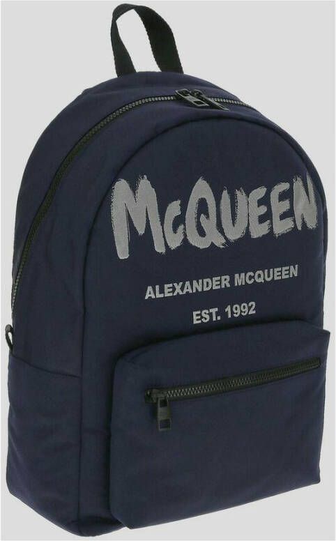 alexander mcqueen Stijlvolle Rugzak Blauw Heren