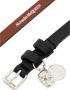 Alexander mcqueen Gedurfd Leren Dubbel Wikkel Armband Zwart Heren - Thumbnail 2