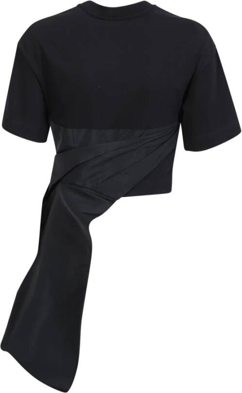 alexander mcqueen Luxe Zwart T-Shirt met Twist Detail Zwart Dames