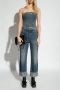 Alexander mcqueen Mouwloos Denim Korset Blauw Dames - Thumbnail 2