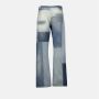 Alexander mcqueen Straight Jeans met Stijlvol Patchwork Design Blue - Thumbnail 2