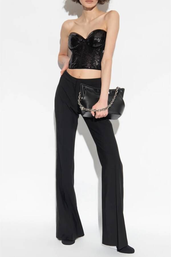 alexander mcqueen Broek met zijstreep Zwart Dames