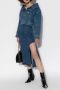 Alexander mcqueen Denimjack met blote schouders Blauw Dames - Thumbnail 2