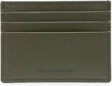 alexander mcqueen Groene portemonnee met harnasdetails Groen Heren