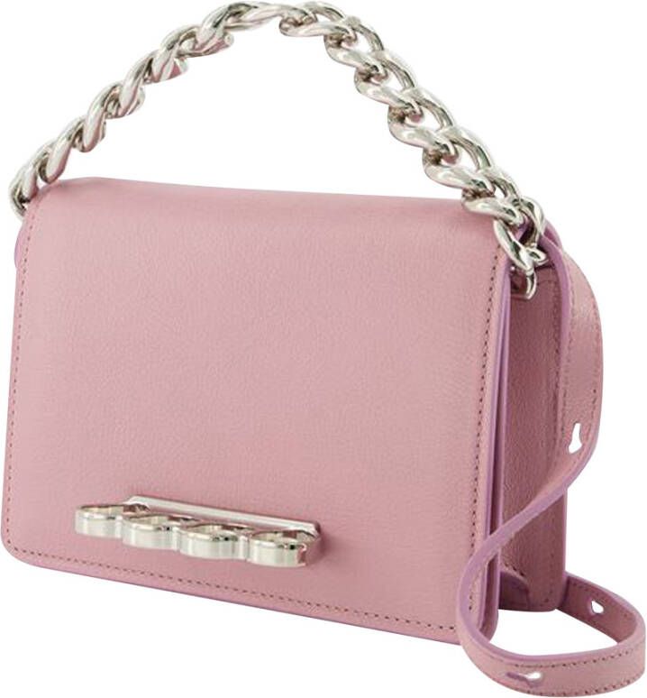 alexander mcqueen Roze Leren Mini Schoudertas Roze Dames