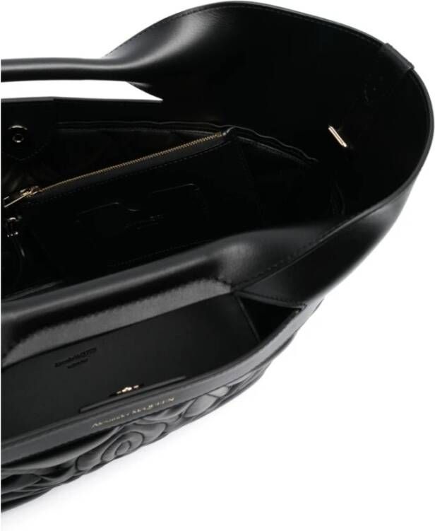 alexander mcqueen De Bow Gewatteerde Tote Tas Zwart Dames