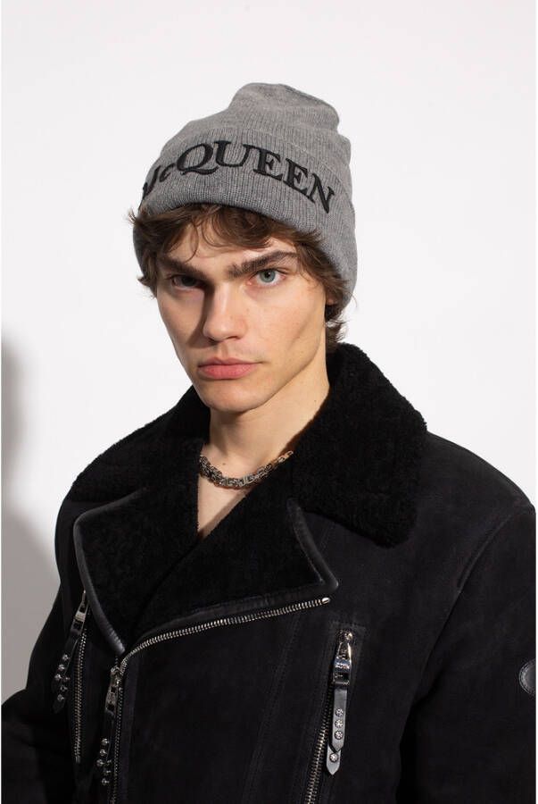 alexander mcqueen Kasjmier beanie Grijs Heren