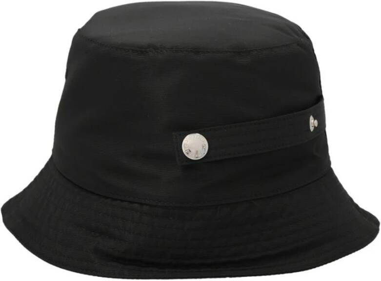 alexander mcqueen Stijlvolle Logo Bucket Hat voor Heren Zwart Heren