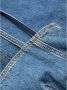 Alexander mcqueen Blauwe Denim Midi Jurk met Split-Detail Blauw Dames - Thumbnail 2