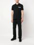 Alexander mcqueen Zwart katoenen poloshirt met logopatch Zwart Heren - Thumbnail 2