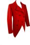 Alexander McQueen Pre-owned Lakte rode wollen jas Rood Dames - Thumbnail 2