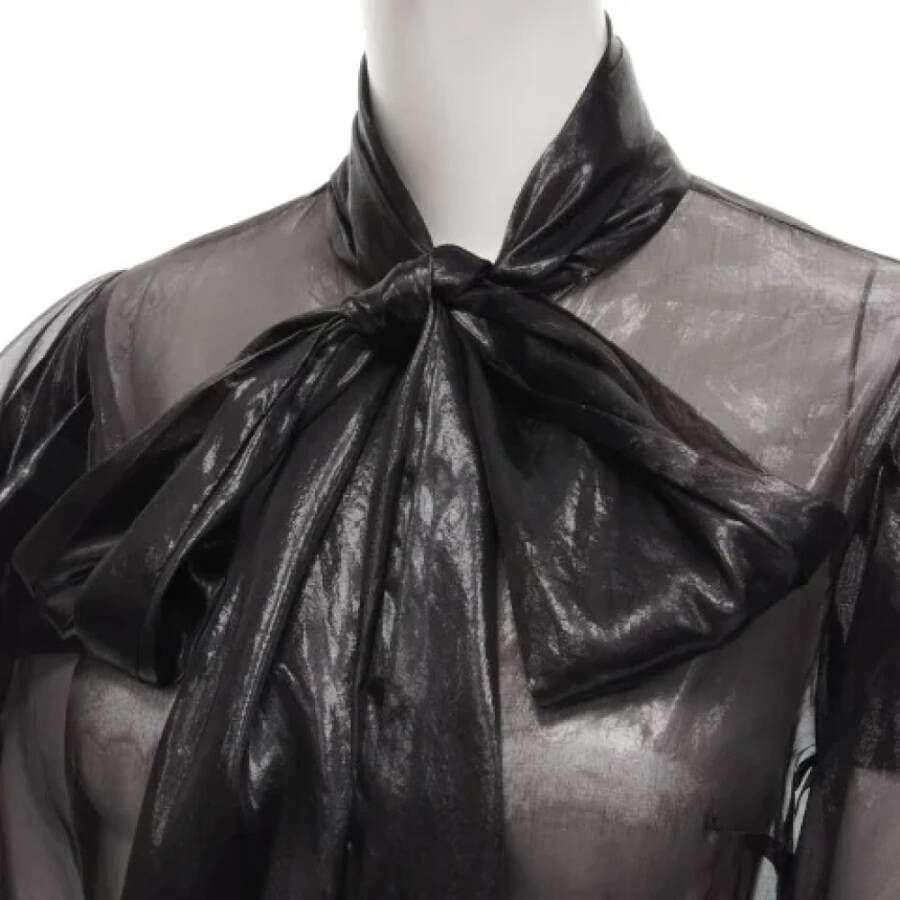 Alexander McQueen Pre-owned Silk tops Black Dames