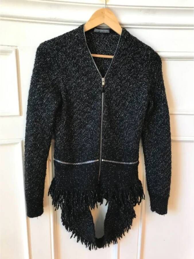 Alexander McQueen Pre-owned Wool outerwear Zwart Dames